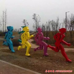 不銹鋼人物運(yùn)動(dòng)雕塑