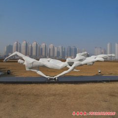 廣場(chǎng)不銹鋼運(yùn)動(dòng)雕塑