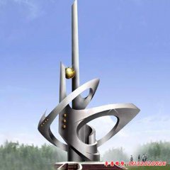 不銹鋼企業景觀雕塑
