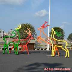 萬達廣場不銹鋼剪影雕塑