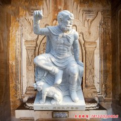 石雕人物十八羅漢像