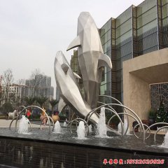 不銹鋼雕塑噴泉