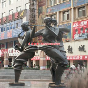 銅雕人物音樂銅雕