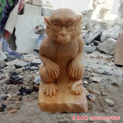 猴頭像石雕