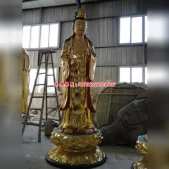 觀音菩薩銅塑像