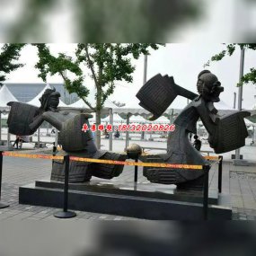 金融街公園銅塑像