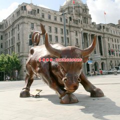 紐約華爾街銅牛塑像