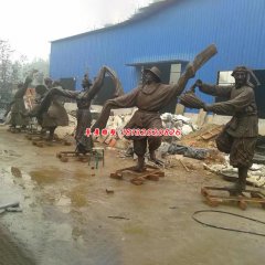 廣場(chǎng)人物銅雕塑 鑄銅雕塑