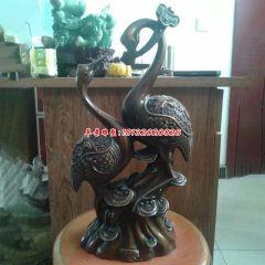 吉祥如意仙鶴銅雕塑