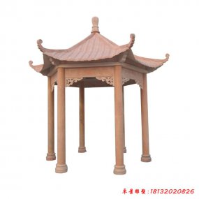 中式石雕涼亭