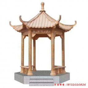 六角涼亭石材