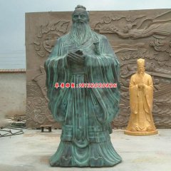 青銅人頭像雕塑