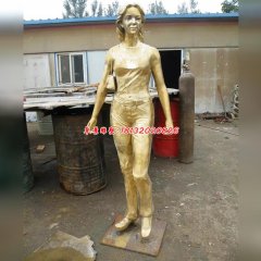 黃銅現代人物雕塑