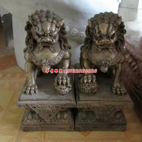 古裝門純銅獅子頭