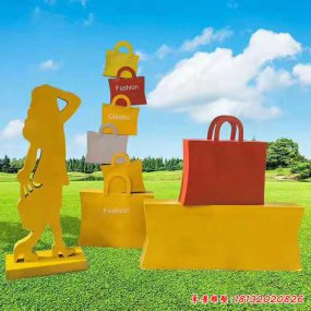 玻璃鋼剪影人物雕塑