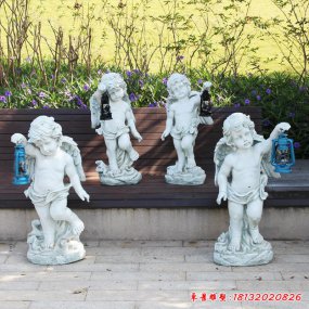 玻璃鋼天使人物雕塑