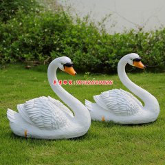 天鵝景觀雕塑玻璃鋼