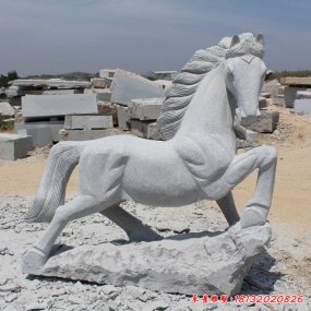 大理石雕塑馬