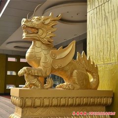 帶翅膀的麒麟雕塑