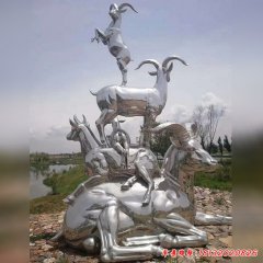 廣場(chǎng)雕塑羊