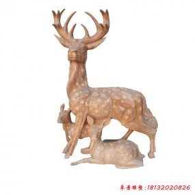 發財鹿雕塑