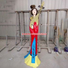 玻璃鋼美女雕塑