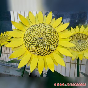 不銹鋼向日葵雕塑 景觀雕塑