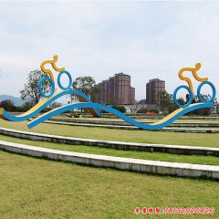 自行車(chē)玻璃鋼雕塑