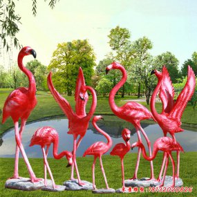 玻璃鋼雕塑火烈鳥