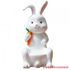玻璃鋼卡通兔子