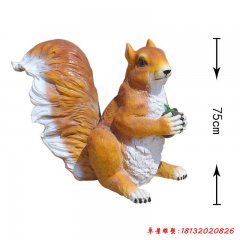 玻璃鋼松鼠卡通雕塑