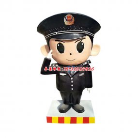 玻璃鋼交通警察雕塑