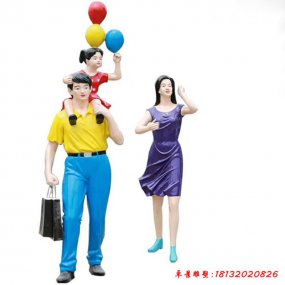 玻璃鋼時尚人物雕塑