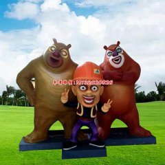 玻璃鋼熊大熊二雕塑