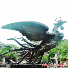 鳳凰銅雕塑 動物鳳凰雕塑