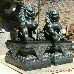 鎮宅化煞銅獅子