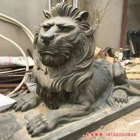 歐式銅雕獅子