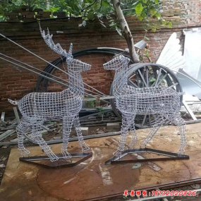 不銹鋼編織雕塑