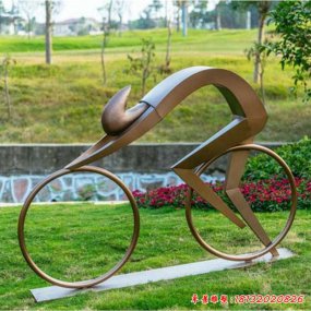 不銹鋼戶外人物雕塑