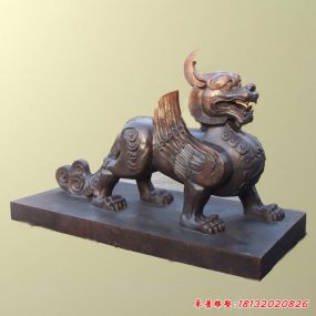 獨(dú)角獸銅雕