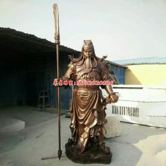銅雕塑關公