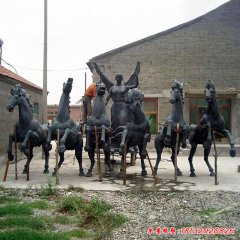 阿波羅戰(zhàn)車銅雕塑