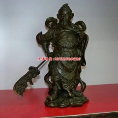 銅雕關公象